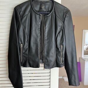 Zara faux leather jacket